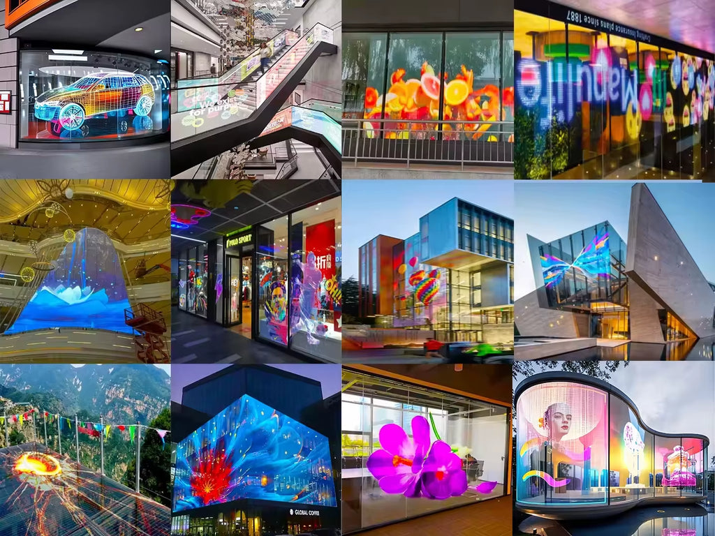Transparent LED Display Window Glass LED Screen Indoor Video Wall LED Stage LED Panel LED Display Board